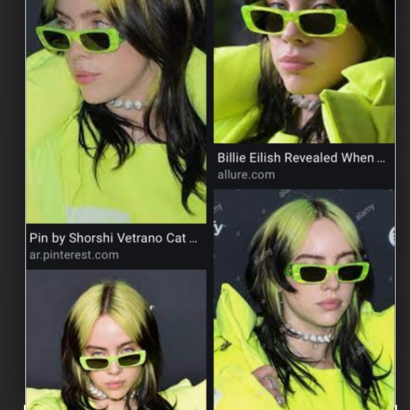 GUCCI 2025 TOP COLOR GREEN RECTANGULAR SUNNIES SEEN ON CELEBS & INFLUENCERS - Picture 3 of 16